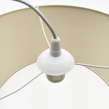 Lustr na lanku SIRJA PLISADO 1xE27/15W/230V pr. 35 cm krémová