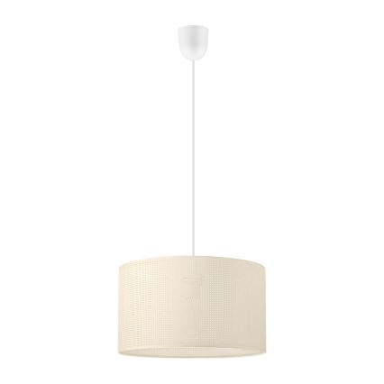 Lustr na lanku SIRJA PLISADO 1xE27/15W/230V pr. 35 cm krémová
