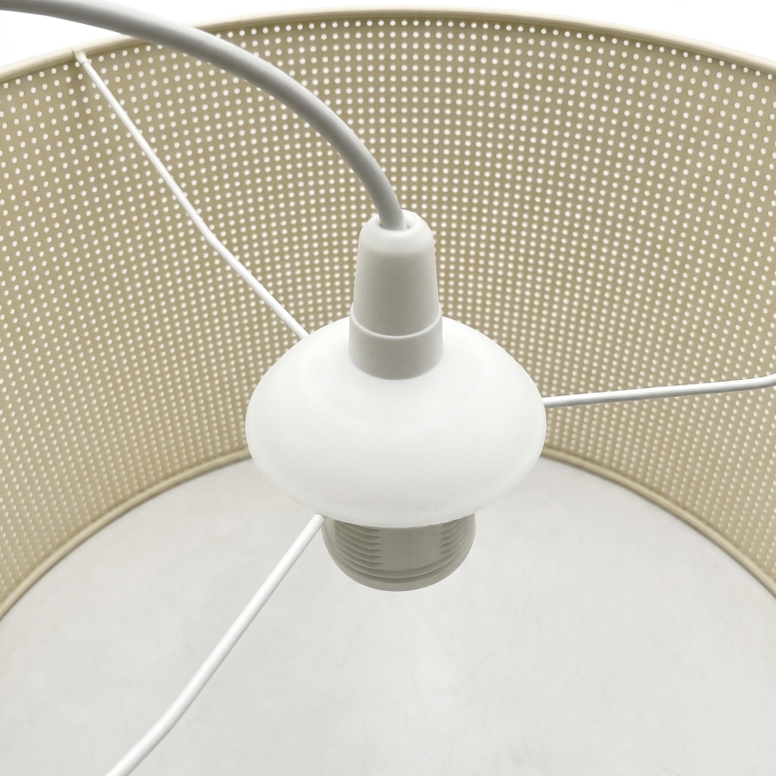 Lustr na lanku SIRJA PLISADO 1xE27/15W/230V pr. 35 cm krémová