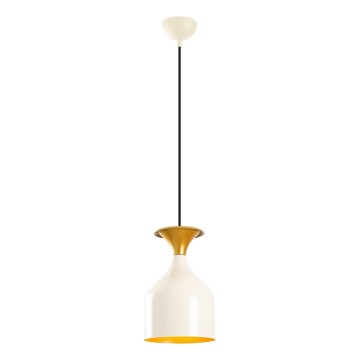 Lustr na lanku SIVANI 1xE27/40W/230V bílá/měděná