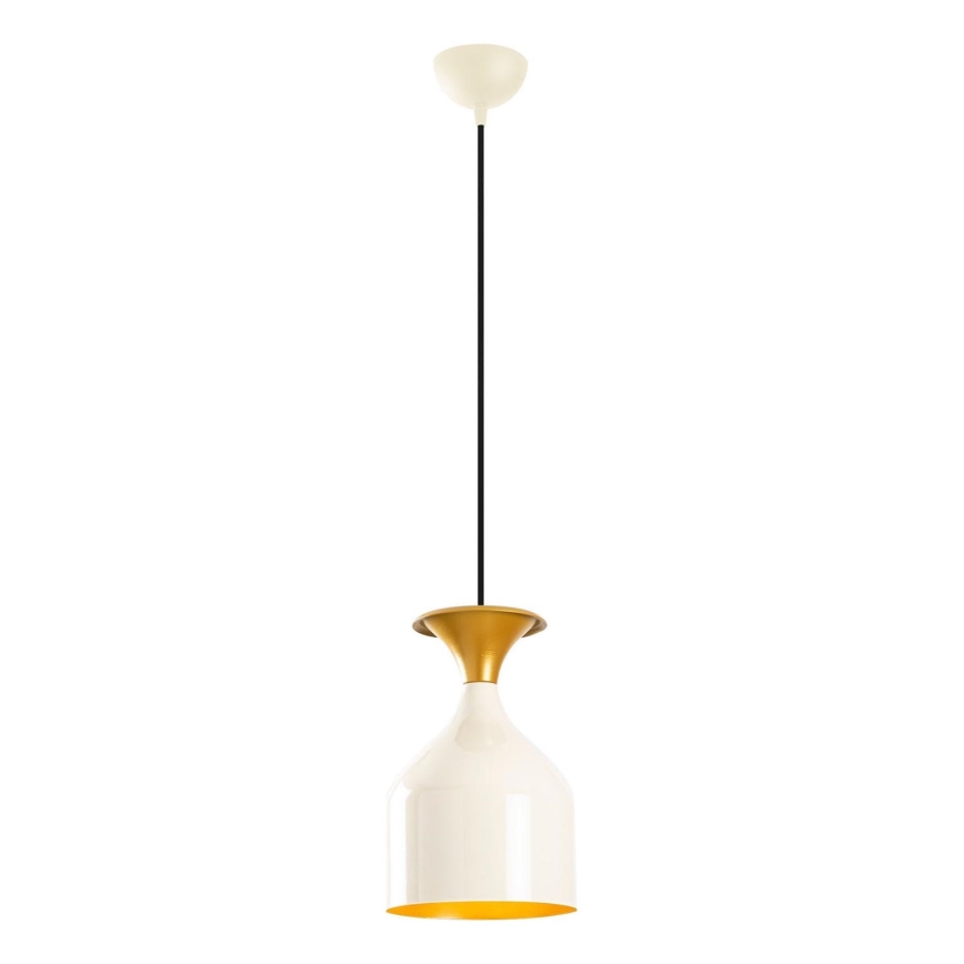 Lustr na lanku SIVANI 1xE27/40W/230V bílá/měděná