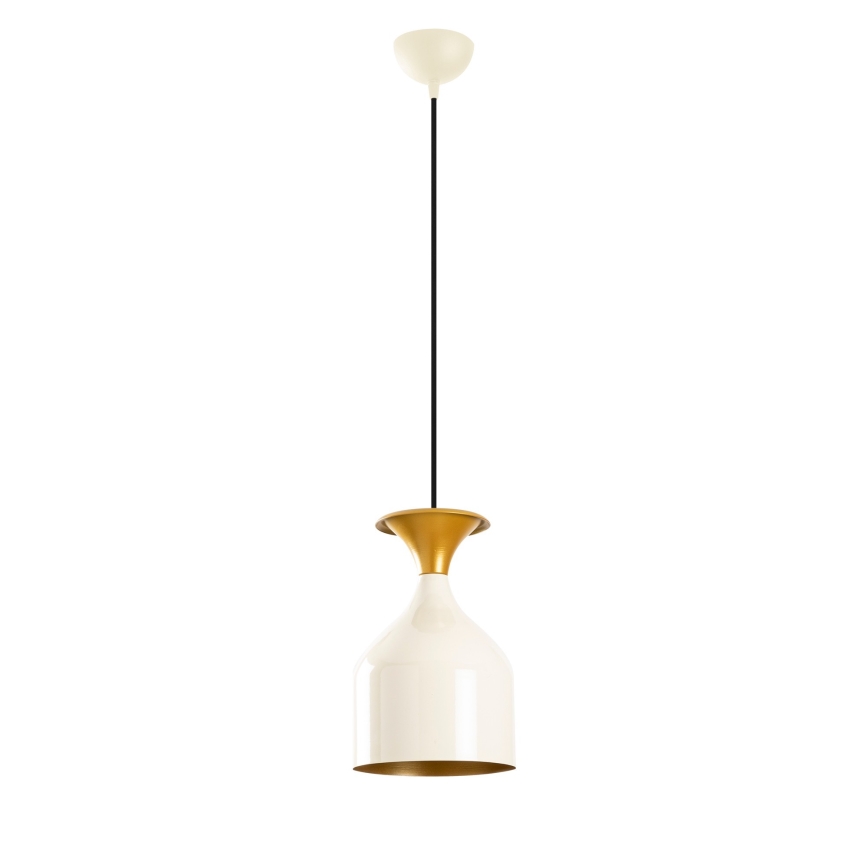 Lustr na lanku SIVANI 1xE27/40W/230V bílá/měděná