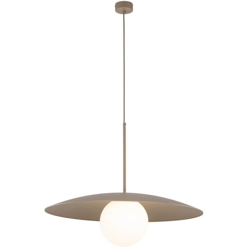 Lustr na lanku SLATE 1xE27/15W/230V pr. 65 cm béžová