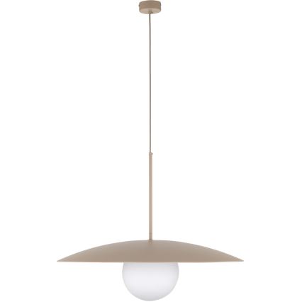 Lustr na lanku SLATE 1xE27/15W/230V pr. 65 cm béžová
