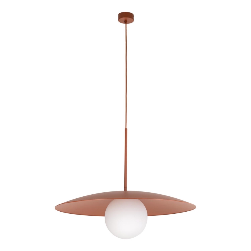 Lustr na lanku SLATE 1xE27/15W/230V pr. 65 cm cihlová