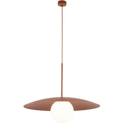 Lustr na lanku SLATE 1xE27/15W/230V pr. 65 cm cihlová