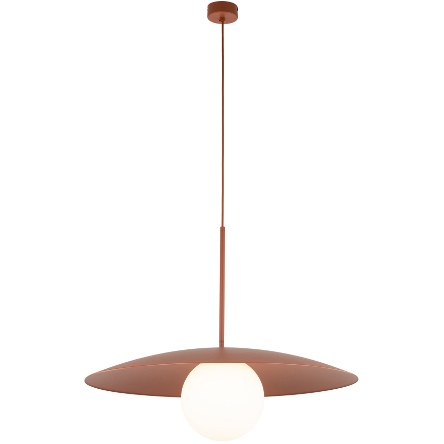 Lustr na lanku SLATE 1xE27/15W/230V pr. 65 cm cihlová