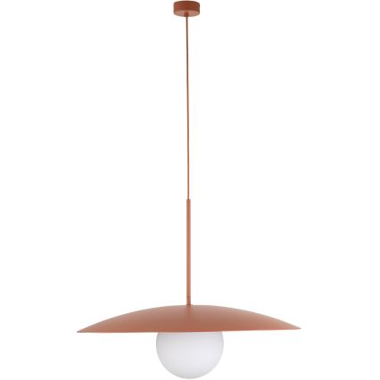 Lustr na lanku SLATE 1xE27/15W/230V pr. 65 cm cihlová