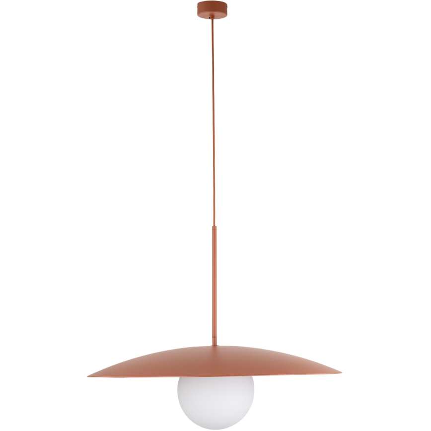 Lustr na lanku SLATE 1xE27/15W/230V pr. 65 cm cihlová