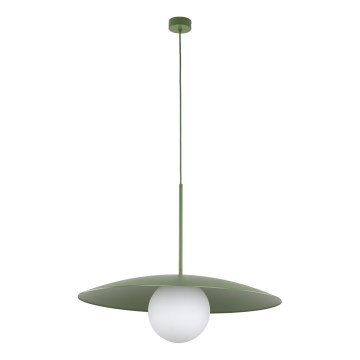 Lustr na lanku SLATE 1xE27/15W/230V pr. 65 cm zelená
