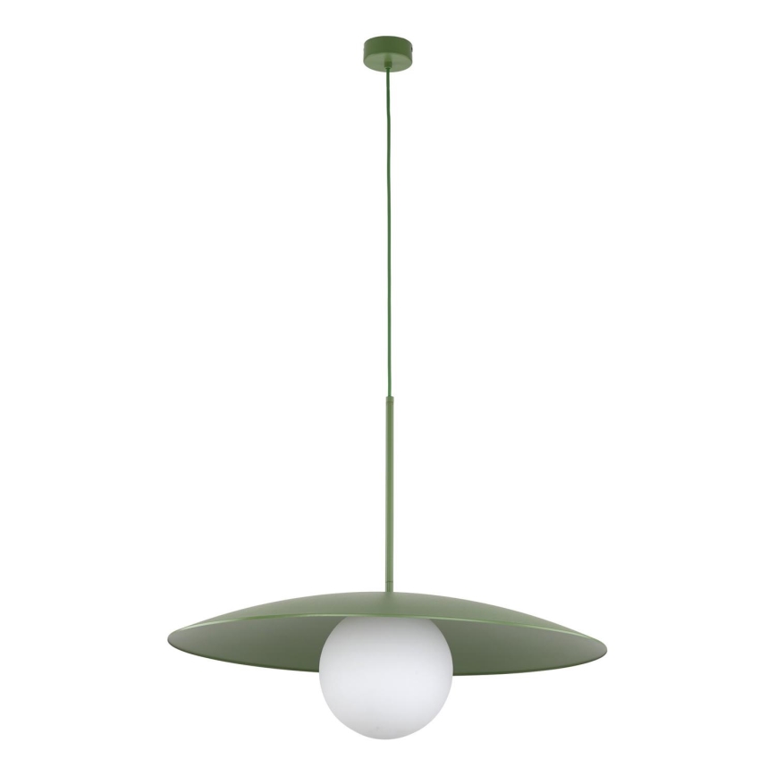 Lustr na lanku SLATE 1xE27/15W/230V pr. 65 cm zelená