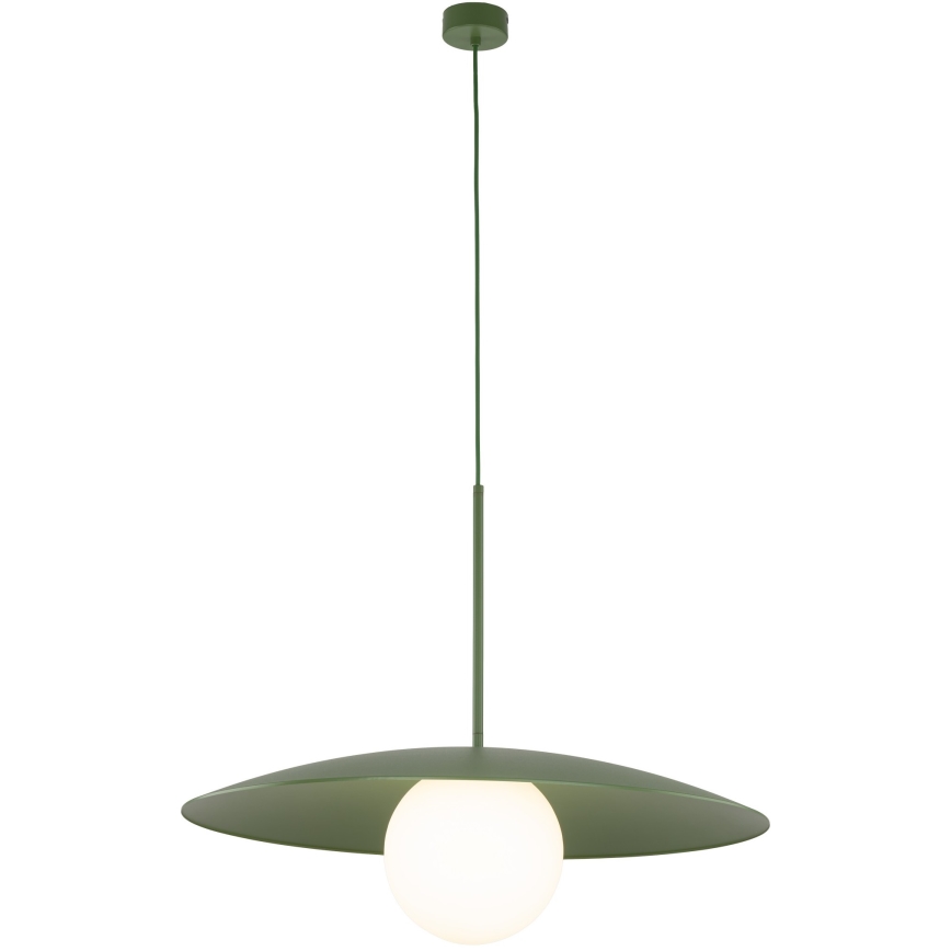 Lustr na lanku SLATE 1xE27/15W/230V pr. 65 cm zelená