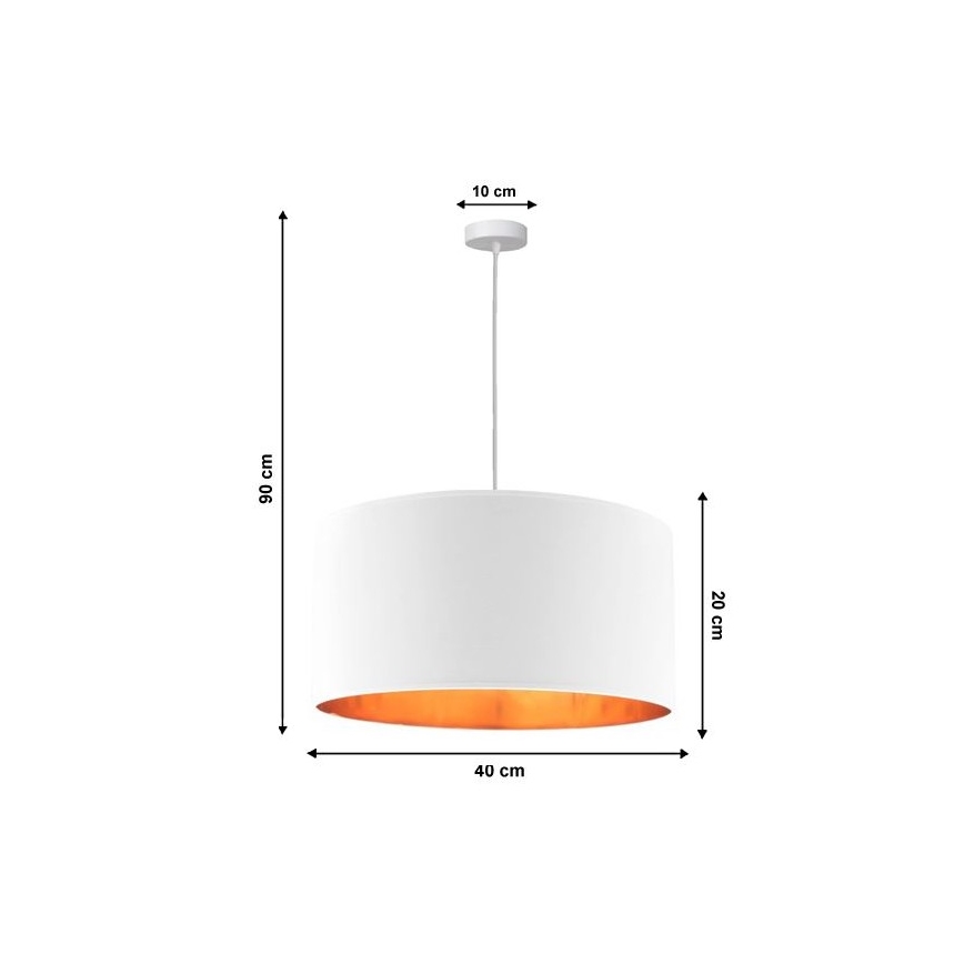 Lustr na lanku SOFIA 1xE27/60W/230V bílá