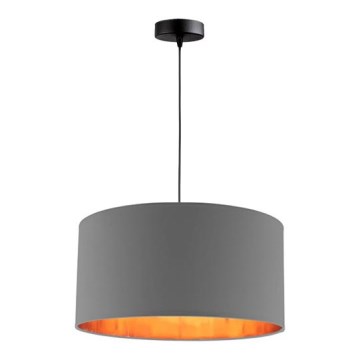 Lustr na lanku SOFIA 1xE27/60W/230V šedá