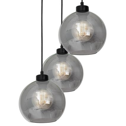 Lustr na lanku SOFIA 3xE27/60W/230V černá