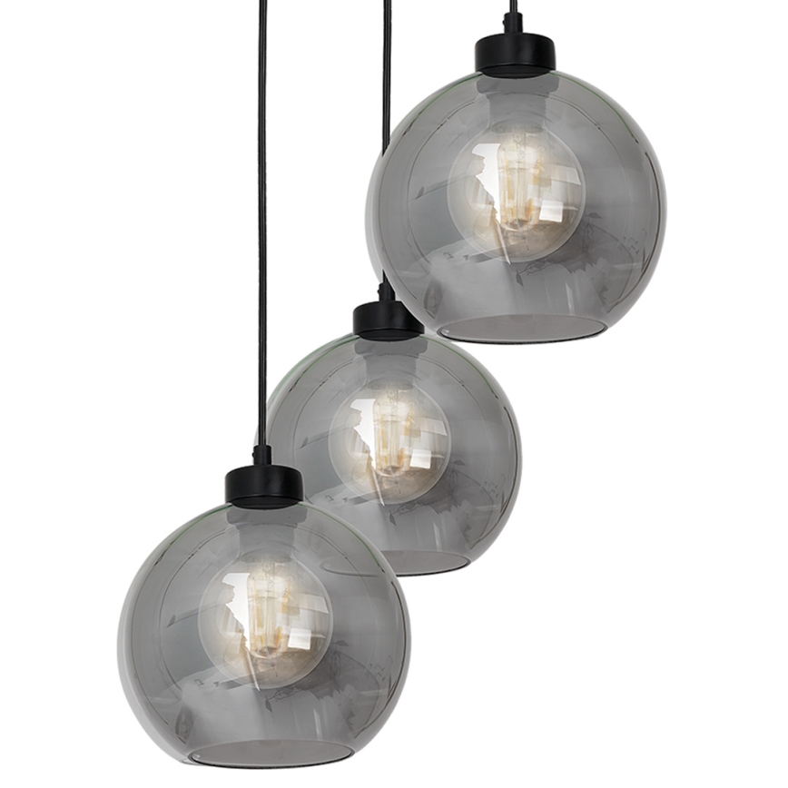 Lustr na lanku SOFIA 3xE27/60W/230V černá