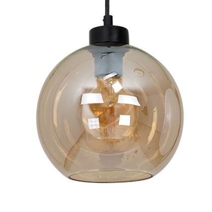 Lustr na lanku SOFIA 3xE27/60W/230V hnědá