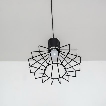Lustr na lanku SOLANO 3xE27/15W/230V černá/lesklý chrom