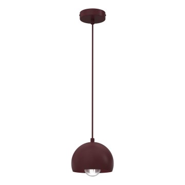 Lustr na lanku SOOL 1xE27/15W/230V pr. 15 cm burgundy