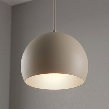 Lustr na lanku SOOL 1xE27/15W/230V pr. 27 cm béžová