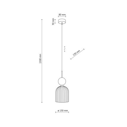 Lustr na lanku SOPHIA 1xE14/10W/230V černá/zelená/kouřová béžová