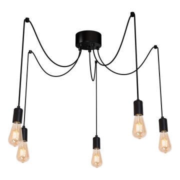 Lustr na lanku SPINDEL 5xE27/60W/230V pavouk