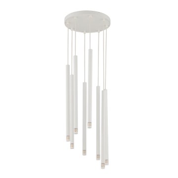 Lustr na lanku STALACTITE LASER 8xG9/3W/230V bílá
