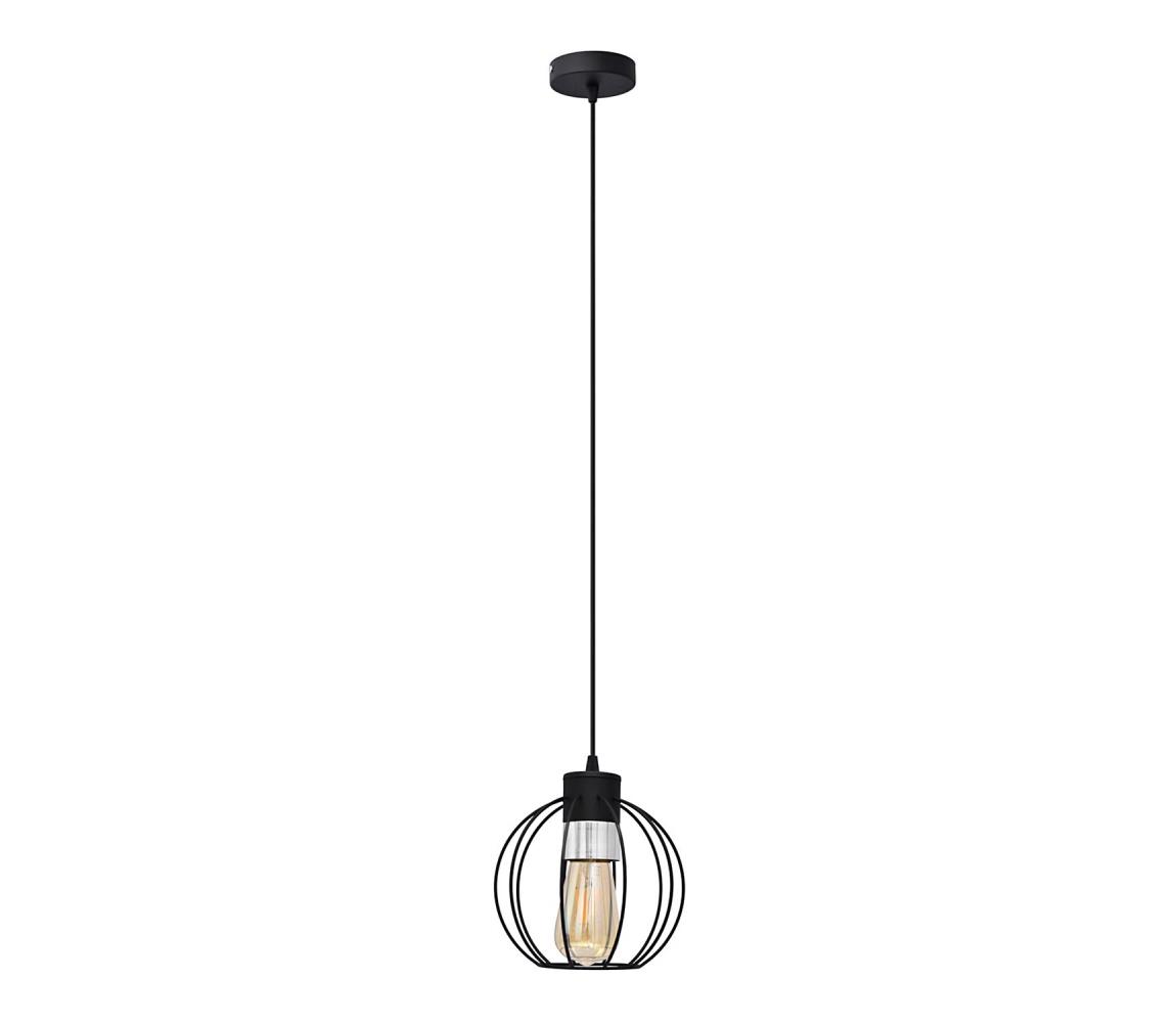 Helam Lustr na lanku STARLIGHT 1xE27/60W/230V černá/stříbrná HE1353