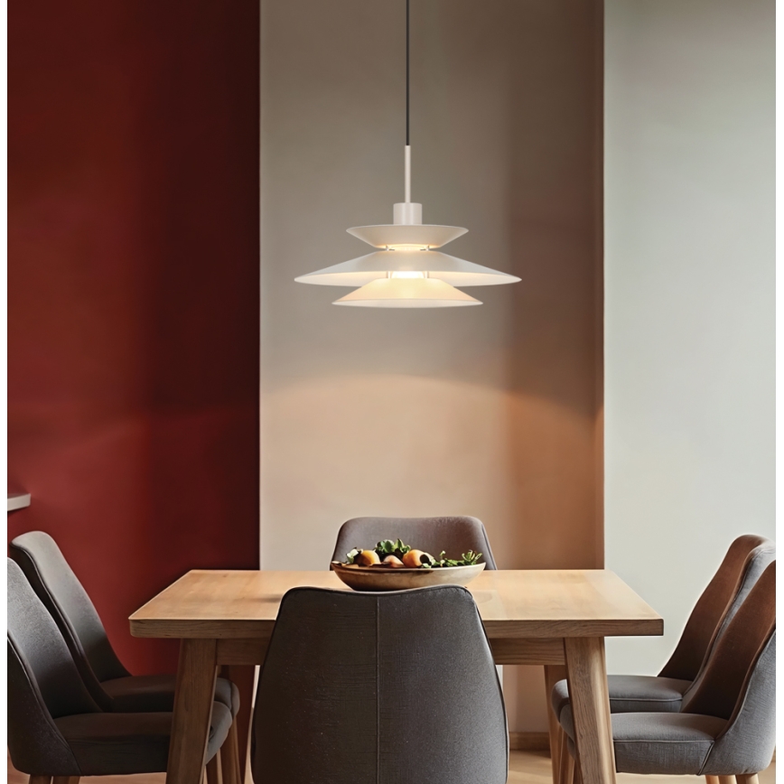 Lustr na lanku STEVI 1xE27/40W/230V béžová