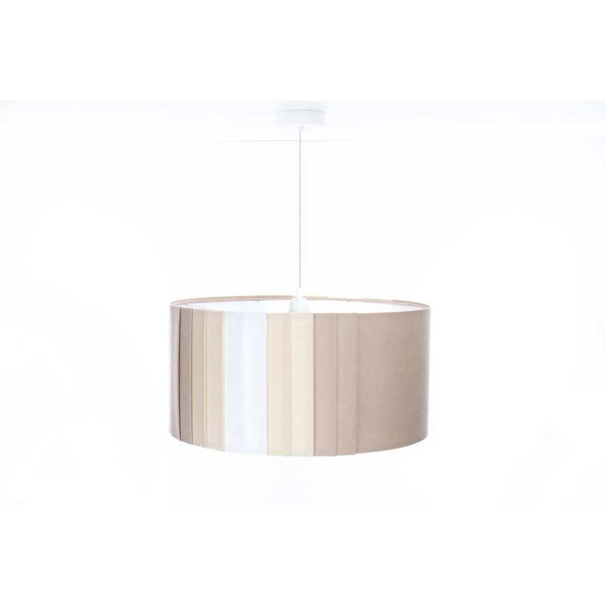 Lustr na lanku STRIPES 1xE27/60W/230V pr. 40 cm béžová