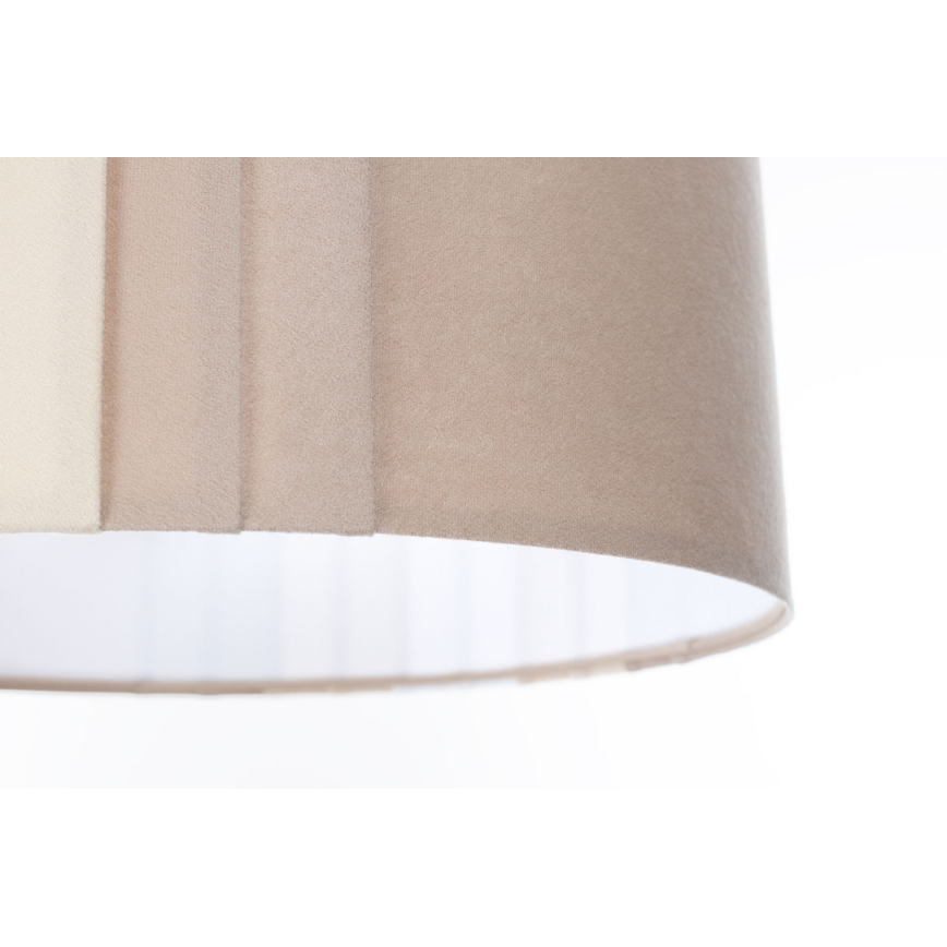 Lustr na lanku STRIPES 1xE27/60W/230V pr. 40 cm béžová