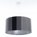 Lustr na lanku STRIPES 1xE27/60W/230V pr. 40 cm šedá