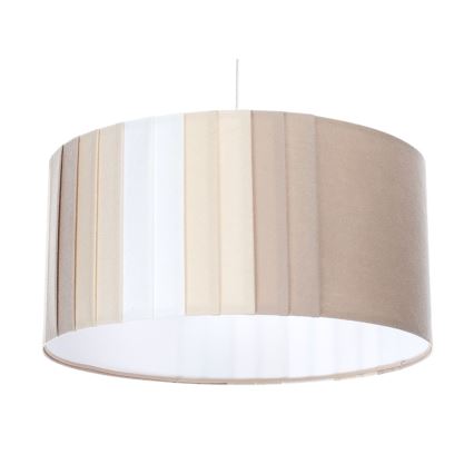 Lustr na lanku STRIPES 1xE27/60W/230V pr. 60 cm béžová