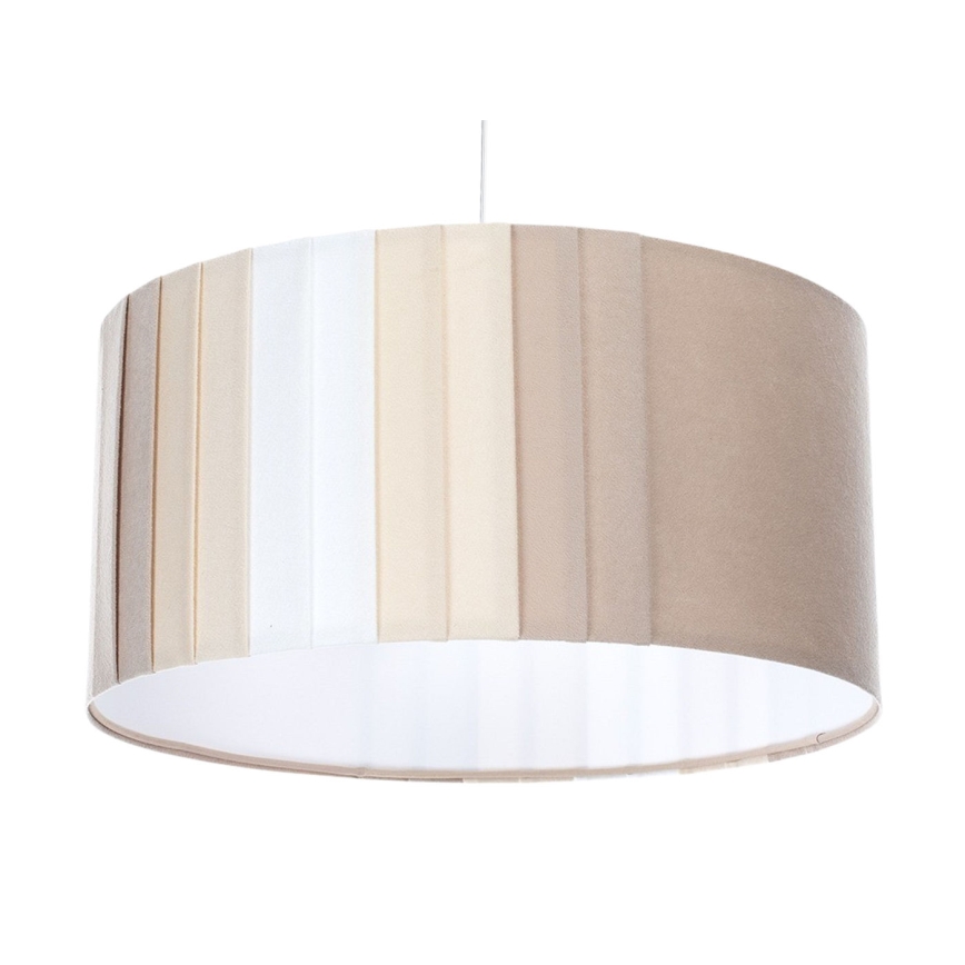 Lustr na lanku STRIPES 1xE27/60W/230V pr. 60 cm béžová