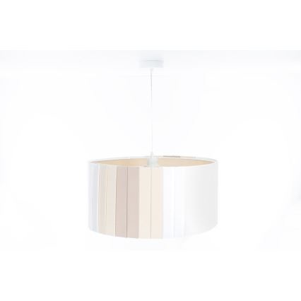 Lustr na lanku STRIPES 1xE27/60W/230V pr. 60 cm krémová
