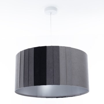 Lustr na lanku STRIPES 1xE27/60W/230V pr. 60 cm šedá