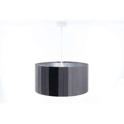 Lustr na lanku STRIPES 1xE27/60W/230V pr. 60 cm šedá