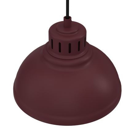 Lustr na lanku SVEN 1xE27/15W/230V burgundy