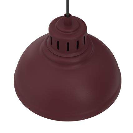 Lustr na lanku SVEN 2xE27/15W/230V burgundy