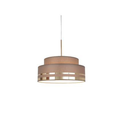 Lustr na lanku TAMI 1xE27/60W/230V hnědá/zlatá