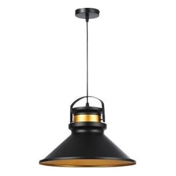 Lustr na lanku TAO 1xE27/60W/230V pr. 37 cm černá