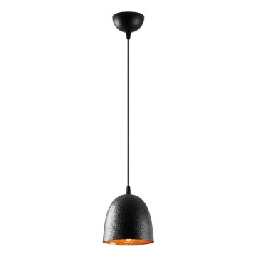 Lustr na lanku TATTOO 1xE27/40W/230V pr. 16 cm černá