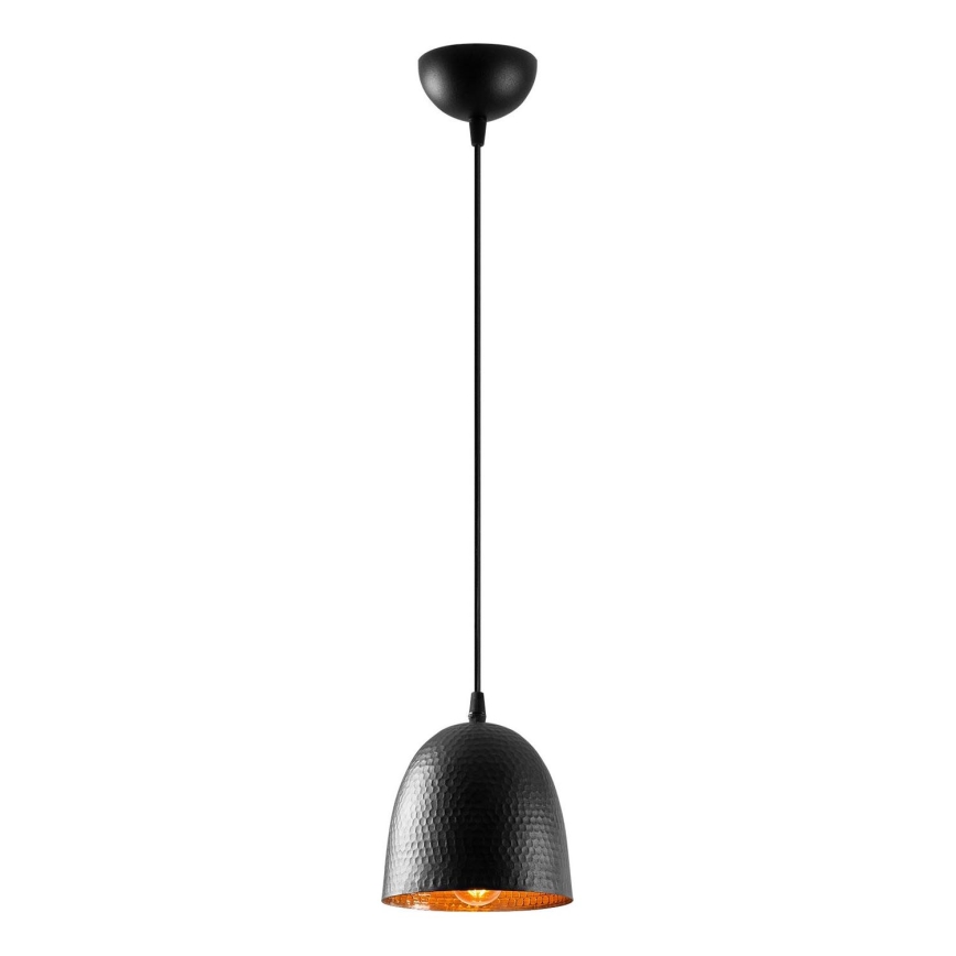 Lustr na lanku TATTOO 1xE27/40W/230V pr. 16 cm černá