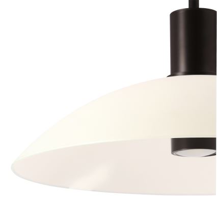 Lustr na lanku TEDIN 1xGU10/15W/230V bílá/černá
