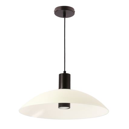 Lustr na lanku TEDIN 1xGU10/15W/230V bílá/černá