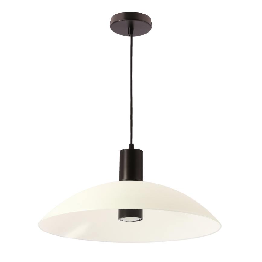 Lustr na lanku TEDIN 1xGU10/15W/230V bílá/černá