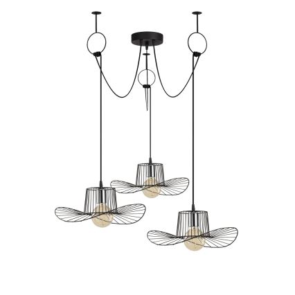Lustr na lanku TEL 3xE27/40W/230V pavouk
