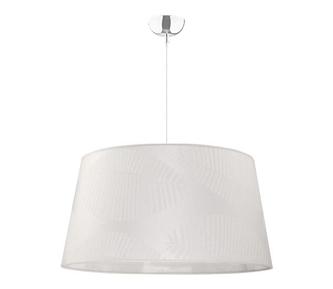Duolla Lustr na lanku TENOR 1xE27/40W/230V 60 cm bílá/listy DU8234