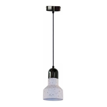Lustr na lanku TERRAZZO 1xE27/60W/230V pr. 12 cm krémová