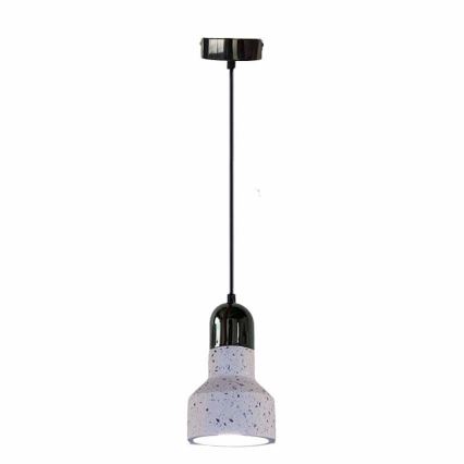 Lustr na lanku TERRAZZO 1xE27/60W/230V pr. 12 cm krémová